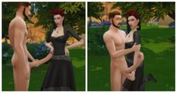 1boy 1girls 2019 3d ballbusting balls balls_grab big_penis black_hair breasts clothed_female couple devious_desires deviousdesires dress female garden grabbing grabbing_balls grass hair_ornament handjob jewelry light-skinned_female light_skin long_hair long_penis male matrixsims medium_breasts nude nude_male nude_male_clothed_female outdoors pale-skinned_female pale_skin penis penis_awe penis_in_face squeezing squeezing_balls testicles the_sims the_sims_4 tree