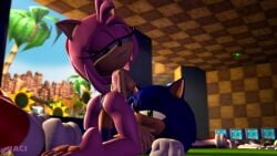 3d 3d_(artwork) amy_rose anthro_on_anthro anthro_penetrated cowgirl_position female_anthro female_furry furry green_hill_zone half-dressed jacitheanimator render sfm sonic_the_hedgehog sonic_the_hedgehog_(series) source_filmmaker tagme