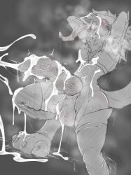anthro armpit_hair ass balls big_penis blush bodily_fluids body_hair breath cum cum_on_balls cum_on_body cum_on_butt cum_on_chest cum_on_face cum_on_feet cum_on_ground cum_on_penis cum_on_self cum_string cumshot dripping ejaculation excessive_cum excessive_genital_fluids feet festive_winter genital_fluids genitals hi_res huge_cock hyper hyper_genitalia hyper_penis knot knotted_penis leaking_precum long_tongue machine male male_focus male_only neck_tuft open_mouth panting penis precum precum_drip protogen saggy_balls solo spicyocean sweat sweat_string sweaty_balls sweaty_body sweaty_butt sweaty_face sweaty_genitalia sweaty_legs sweaty_penis sweaty_thighs toeless_legwear toeless_stockings tongue tongue_out tuft vein veiny_balls veiny_penis