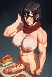 mikasa ackerman from attack on titan by karezma
