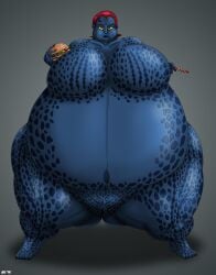 1girls about_to_burst about_to_explode about_to_pop ass big_ass big_belly big_breasts big_pussy black_nails black_toenails bloated bloated_belly blue_skin breasts cheek_bulge cheeks cheeks_full cheeks_inflation fat fat_ass fat_female female female_only girlblower34 marvel mystique nail_polish pussy ready_to_burst ready_to_explode ready_to_pop red_hair sexy sexy_body sexy_female shapeshifter spherical_inflation toenail_polish weight_gain x-men yellow_eyes