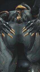 3d 3d_(artwork) 3d_artwork 3d_model alien alien_girl amonsrule android ass ass_grab ass_spread bent_over edit edited female graxx grey_skin photoshop pussy spreading video_game video_games warframe warframe_captura_adventures warframetenno wisp_(warframe)