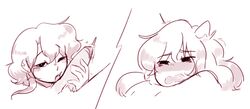 asriel_dreemurr channydraws chara fellatio oral tagme undertale