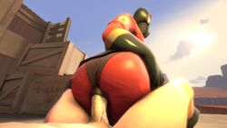 3d anal anal_grip anal_sex animated anus ass big_ass bodysuit clothed_sex crate female fempyro gas_mask gif gloves human larger_female latex latex_suit male naked nude penetration penis pyro pyro_(team_fortress_2) reverse_cowgirl_position rubber_gloves rule_63 size_difference smaller_male source_filmmaker straight tappysfm team_fortress_2 thigh_boots thighhigh_boots valve