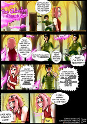 bimbo bimbofication comic english_text naruto naruto_shippuden rock_lee sakura_haruno schinkn text