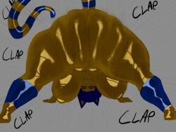 1girls 2d adawndraws animal_crossing ankha ankha_(animal_crossing) ass ass_focus big_ass big_breasts breasts cat_ears cat_tail clapping_cheeks ear egyptian_mythology female inviting inviting_to_sex large_ass large_breasts long_tail looking_at_viewer looking_back naked no_background shaking shaking_butt sound_effects tail thick_thighs thunder_thighs twerking wobbling_ass