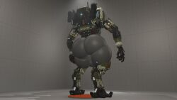1_eye 3d back_view blue_eyes bt-7274 daddy giant_male giant_penis huge_balls huge_cock josh-u4 long_penis looking_at_viewer male male_only mecha robot source_filmmaker taller_male thick_ass thick_thighs titanfall titanfall_2