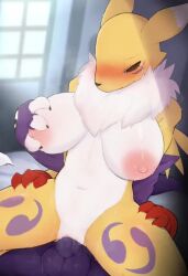 1boy 1girls 2d_animation animated anthro anthro_penetrated balls bandai_namco big_breasts biped black_nose blue_eyes blush bodily_fluids bouncing_breasts breast_grab breasts canid canine censored cum cum_in_vagina cum_inside digimon digimon_(species) duo erection female female_penetrated fingers fox fur genital_fluids genitals hand_on_breast hand_on_own_breast humanoid humanoid_on_anthro humanoid_penetrating humanoid_penetrating_anthro imp impmon lol_comments male male/female male_penetrating male_penetrating_female mammal mosaic_censorship motion_tweening multicolored_body multicolored_fur nipples no_sound orgasm penetration penile penile_penetration penis penis_in_vagina purple_body renamon sex size_difference smaller_male spread_legs spreading tagme tears vaginal_penetration vaginal_penetration video video vulva white_body white_fur yellow_body yellow_fur yousan