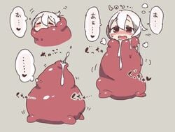 1girls chibi female monster sakamoto_ahiru slime slime_monster tagme vore