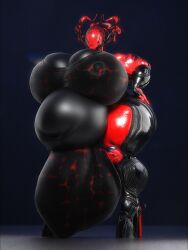 bbw big_breasts big_penis breasts cleavage futanari huge_breasts huge_cock intersex mag_(warframe) overweight penis qzk_forte tagme thick_thighs warframe wide_hips