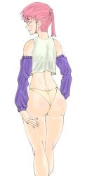 2d 2d_(artwork) big_ass half_naked kobayashi kobayashi-san_chi_no_maidragon pink_hair tagme tagme_(artist) zuthah