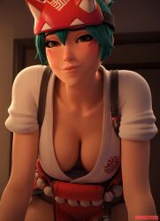 ai ai_assisted ai_generated game kiriko_(overwatch) kiriko_(overwatch_animated_short) overwatch overwatch_2 overwatch_archives