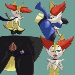 absurd_res anal anal_sex animal_genitalia animal_penis animal_pussy anthro balls black_body black_fur blue_eyes blush bodily_fluids braixen breasts burnyburnstein canid canine canine_genitalia canine_penis canine_pussy canine_vulva closed_eyes collar cum cum_in_mouth cum_inside cum_on_face cum_on_hand digital_media_(artwork) duo female fluffy fluffy_chest focused fur generation_4_pokemon generation_6_pokemon genital_fluids genitals grabbing_fur hand_on_knot handjob hi_res kneeling knot leash leashed_collar leg_strap lucario male male/female mammal multiple_scenes nintendo object_in_ass open_mouth penetration penile penis pokemon pokemon_(species) pussy raised_tail red_body red_fur rimming_male seductive sex sex_toy sex_toy_in_ass sex_toy_in_vagina sex_toy_insertion simple_background small_breasts solo stick tail tongue tongue_out vaginal_fluid_string vaginal_fluids vaginal_penetration vibrator vibrator_in_ass vibrator_in_pussy white_body white_fur yellow_body yellow_fur