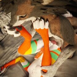 1:1 3d_(artwork) 4k absurd_res animal_genitalia animal_penis anthro anthro_on_anthro anthro_penetrated anthro_penetrating anthro_penetrating_anthro balls bed bedroom bedroom_sex biped black_body black_claws black_fur blender_(artwork) blender_cycles bodily_fluids brown_body brown_fur canid canine canine_genitalia canine_penis canis claws clothing cum cum_drip cum_dripping_from_penis cum_on_penis depth_of_field digital_media_(artwork) dominant dragonplayer dripping duo erection feet foot_fetish foot_lick foot_play fox fur furniture genital_fluids genitals green_body green_fur grey_body grey_fur grumpywoof_(fenris) hair hi_res hindpaw inside knot knuffelfratz licking lying lying_on_bed male male/male male_penetrated male_penetrating male_penetrating_male mammal multicolored_body nude on_bed open_mouth orange_body orange_fur pawpads paws penetration penis reflection rexouium sex slim slim_anthro slim_male slim_sub smile submissive submissive_male tail teeth toe_claws toes tongue tongue_out white_body white_fur yellow_body yellow_fur