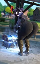 big_ass female raven_team_leader suprised tagme