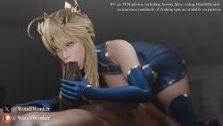 3d 69 69_position ahe_gao ahe_gao artoria_pendragon artoria_pendragon_(lancer) blacked blonde_female blonde_hair blowjob blowjob_face dark-skinned_male fate/grand_order fate_(series) handjob light-skinned_female netorare ryan woudlwonker819