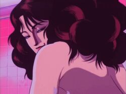 big_hair naked naked_female riding smiling smug soap_girl_(wicked_city) soapland wicked_city