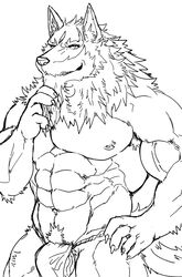 2019 abs absurd_res anthro armpit_hair asian_clothing beard biceps biped body_hair canid canine canis clothing east_asian_clothing eurobeat facial_hair fingers fundoshi fur hi_res humanoid_hands japanese_clothing law_(sdorica_sunset) male male_only mammal muscular muscular_male navel nipples pecs penis pubes sdorica sdorica_sunset underwear wolf