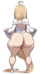 1girls ahoge ass ass_bigger_than_head ass_focus back_view barefoot big_ass bottomless breasts bubble_ass bubble_butt child_bearing_hips clothed clothing dress dress_lift feet female female_focus freshnsfw high_resolution huge_ass legs long_hair louis_arneb_(re:zero) paid_reward pantyhose pantylines partially_clothed presenting presenting_ass re:zero_kara_hajimeru_isekai_seikatsu ready_for_sex shortstack small_breasts solo solo_female standing tagme thick_ass thick_thighs thighhighs thighs topless very_high_resolution very_long_hair white_dress wide_hips
