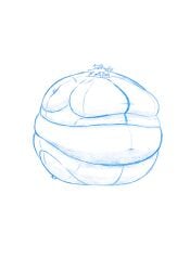 big_breasts blueberry_inflation breasts cleavage eeveelution female frisk_lk furry huge_breasts hyper_breasts inflation pokemon pokemon_(species) sylveon tagme thick_thighs wide_hips