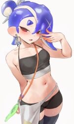 1girls female female jtveemo shiver_(splatoon) solo_female splatoon splatoon_3 splatoon_raiders sweat tagme