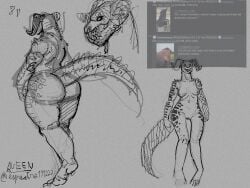 4chan bbw deathclaw espectro111222 fallout female_deathclaw hmofa mommy scalie shortstack tagme taller_girl