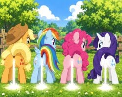 ai_generated applejack_(mlp) chatgpt cum cum_in_pussy my_little_pony pinkie_pie_(mlp) rainbow_dash_(mlp) rarity_(mlp) tagme