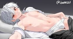 kaworu nagisa from neon genesis evangelion by g1 (artist)
