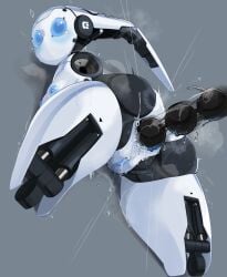 1girls anal anal_beads anal_insertion anal_sex ass big_ass blue_eyes blue_nipples blue_pussy drossel_von_flugel fireball_(series) mdthetest medium_breasts nipples pussy robot robot_girl robot_humanoid tears thick_thighs vagina