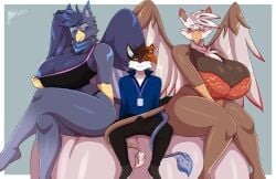 artjwink big_breasts breasts cleavage female furry huge_breasts jwinkz tagme thick_thighs wide_hips
