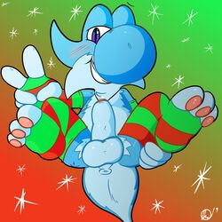 1:1 anus ass balls christmas contimplatininspiratio dinosaur erection hi_res holidays hybrid invalid_tag lighty_marteniz male male_only mario_(series) nintendo pawpads penis reptile scalie uncut video_games yoshi