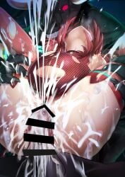 1boy absurdres bar_censor breasts cameltoe censored circlet clothing_aside core_crystal_(xenoblade) cum cum_in_pussy earrings ejaculation female glowing highres interspecies jewelry large_breasts large_penis large_variant_set looking_at_viewer male medium_hair minotaur monster nipples non-web_source onigirikun open_mouth penis pregnant pyra_(xenoblade) rape red_eyes red_hair red_shorts red_thighhighs sex short_shorts shorts shorts_aside solo straight surprised swept_bangs thighhighs torn_clothes torn_thighhighs variant_set wide-eyed xenoblade_chronicles_(series) xenoblade_chronicles_2