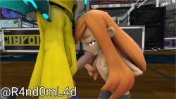 blowjob fellatio gym meggy_spletzer oc octoling octoling_boy orange_hair original_character r4nd0m_l4d self_upload sfm smg4 smg4_(character) source_filmmaker splatoon splatoon_(series) splatoon_3 trainer twitter_link