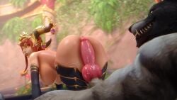 3d alexstrasza animated breasts buttjob canine_penis dragonflight female large_breasts noname55 on_all_fours partially_clothed partially_clothed_female penis sound sound_effects tagme teasing video worgen