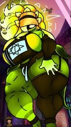 1girls anthro anthrofied ass big_breasts breasts breasts dj_arts female flora_fauna freckles hourglass_figure larger_female plant plant_girl plant_humanoid plantie plants_vs._zombies plants_vs_zombies popcap_games pussy sunflower_(pvz) sunflower_queen_(pvz) sunny_(dj_arts) taller_girl