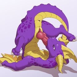 1:1 2019 activision animal_genitalia animal_penis autofellatio claws dragon erection fellatio feral hi_res horn knot lying male male_only masturbation membrane_(anatomy) membranous_wings nude on_back oral oral_masturbation penetration penile penile_masturbation penis purple_eyes scales scalie sex simple_background slit solo spyro spyro_the_dragon squeeshy video_games western_dragon wings