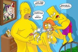 bart_simpson female homer_simpson human male maude_flanders nickamano straight the_simpsons