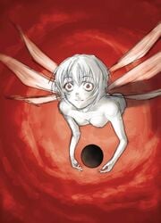 1girls breasts crazy_eyes female humanoid lcl lilith_rei neon_genesis_evangelion nipples nude pale red_eyes rei_ayanami rough_sketch sakai_hamachi small_breasts spoilers the_end_of_evangelion villainess white_skin wings