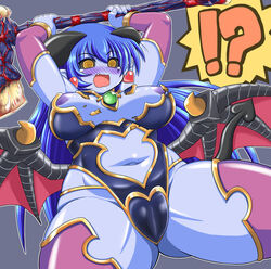 !? alternate_version_at_source astaroth astaroth_(shinrabanshou) blue_hair clothing medium_breasts shinrabanshou tagme