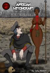 1boy 1boy1girl 1girls african afro-native big_ass big_breasts black_clover gordon_agrippa goth_boy interracial_sex original_character pornography portal_sex sofy_abdom sorceress