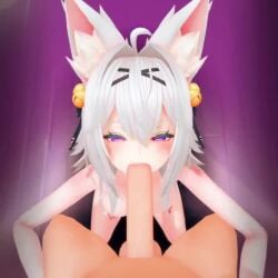 1boy 1girls 3d 3d_animation animal_ears anus areola ass blowjob blush butt closed_eyes female female_only filian filian_(vtuber) jungee looking_at_partner male nipples penis pussy short_hair small_breasts sound sucking sucking_penis tagme tail thick_hips thick_thighs thighs uncensored video virtual_youtuber vtuber white_hair