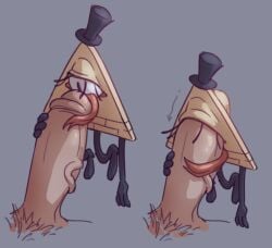 1_eye bill_cipher blowjob blowjob_pov eye_penetration gravity_falls gutbricks male_only not_human penis size_difference triangle