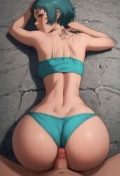 ai_generated assjob bikini buttjob buttjob_over_clothes fuuka_yamagishi pov swimsuit yamagishi_fuuka