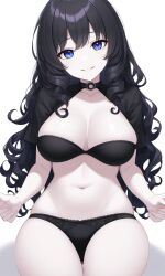 ai_generated black_hair dandere-chan_(reflexia) looking_at_viewer reflexia small_breasts smile