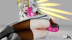 3d anal anal_sex breasts cum cum_inside exposed_breasts exposed_pussy masteraaransfm mercy nipple_suck nipple_sucking nipples overwatch penetration pussy tentacle