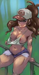 hilda (pokemon) from nintendo by ftu (artist)