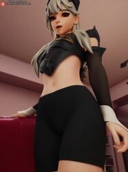 3d 3d_(artwork) belly darkbahamuth fortnite lexa_(fortnite) midriff petite pinup princess_lexa_(fortnite) sfw tagme teenager young younger_female