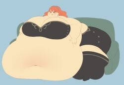 bbw belly belly_bigger_than_body belly_bigger_than_head belly_button belly_grab belly_overhang big_ass big_belly big_breasts big_thighs blob breasts_bigger_than_head celica_(fire_emblem) couch double_chin earrings fat fat_arms fat_ass fat_belly fat_butt fat_face fat_female fat_fetish fat_thighs fat_woman fire_emblem fire_emblem_echoes:_shadows_of_valentia hyper hyper_belly hyper_fat immobile morbidly_obese morbidly_obese_female obese obese_female orange_hair outgrowing_clothes overweight overweight_female ssbbw ussbbw wavy_hair