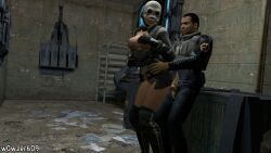 1boy 1boy1girl 1girls 3d brown_hair civil_protection_(half-life_series) enjoying female female_penetrated female_receiving garry's_mod half-life half-life_(series) half-life_2 half_dressed half_naked hand_on_breast holding_waist human human_female human_male human_only human_penetrated human_penetrating human_penetrating_female human_penetrating_human male male_penetrating male_penetrating_female male_penetrating_human mask masked masked_female metropolice_female_(half-life_series) open_mouth_smile open_shirt penetration rebel rebel_(half-life_2) satisfied sex standing_sex straight unzipped_pants w0wzer609 white_skin