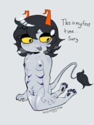 bad_anatomy fantroll homestuck red40_(wormaggoton) tagme wholesome_nudity